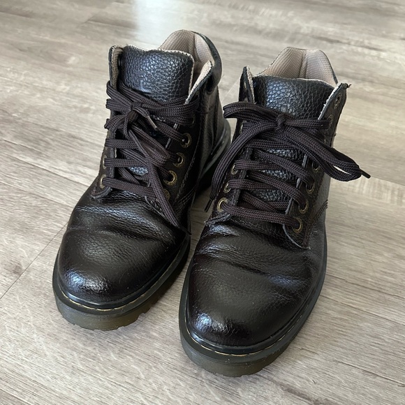Dr. Martens Harrisfield Leather Boots Dark Brown Men’s Size 8 - Picture 10 of 10